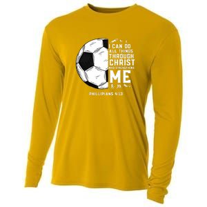 Christian Funny Soccer Men Boys Religious Cooling Performance Long Sleeve Crew