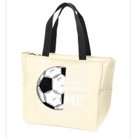 Christian Funny Soccer Men Boys Religious Zip Tote Bag
