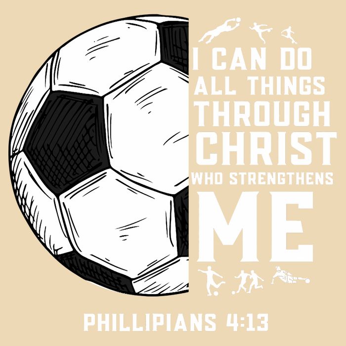 Christian Funny Soccer Men Boys Religious Zip Tote Bag
