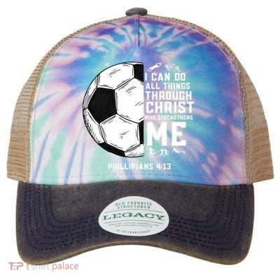 Christian Funny Soccer Men Boys Religious Legacy Tie Dye Trucker Hat