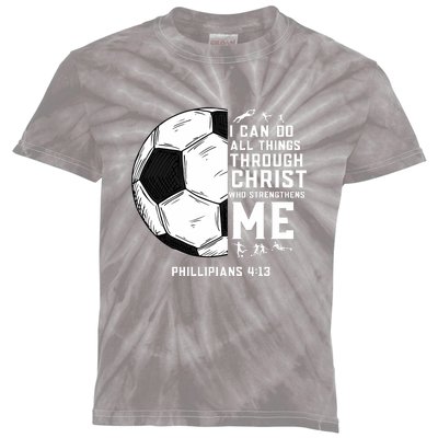 Christian Funny Soccer Men Boys Religious Kids Tie-Dye T-Shirt