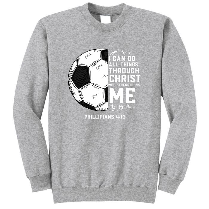 Christian Funny Soccer Men Boys Religious Sweatshirt