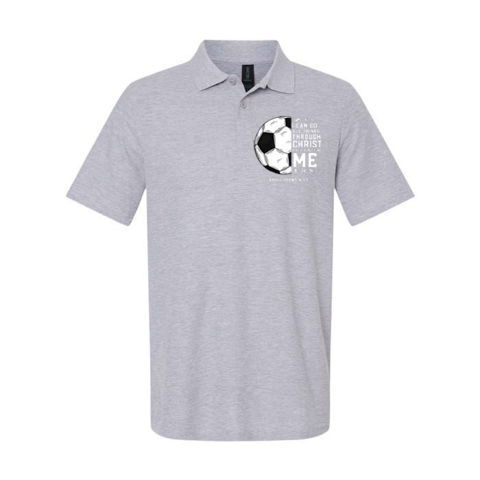 Christian Funny Soccer Men Boys Religious Softstyle Adult Sport Polo