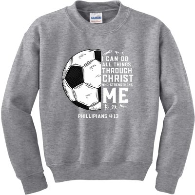 Christian Funny Soccer Men Boys Religious Kids Sweatshirt