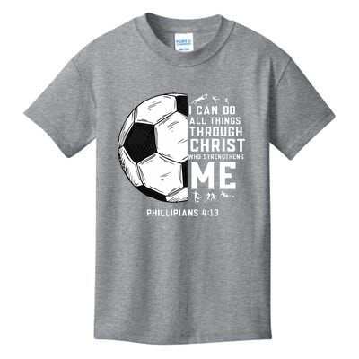 Christian Funny Soccer Men Boys Religious Kids T-Shirt