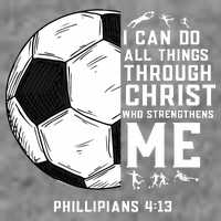 Christian Funny Soccer Men Boys Religious Kids T-Shirt