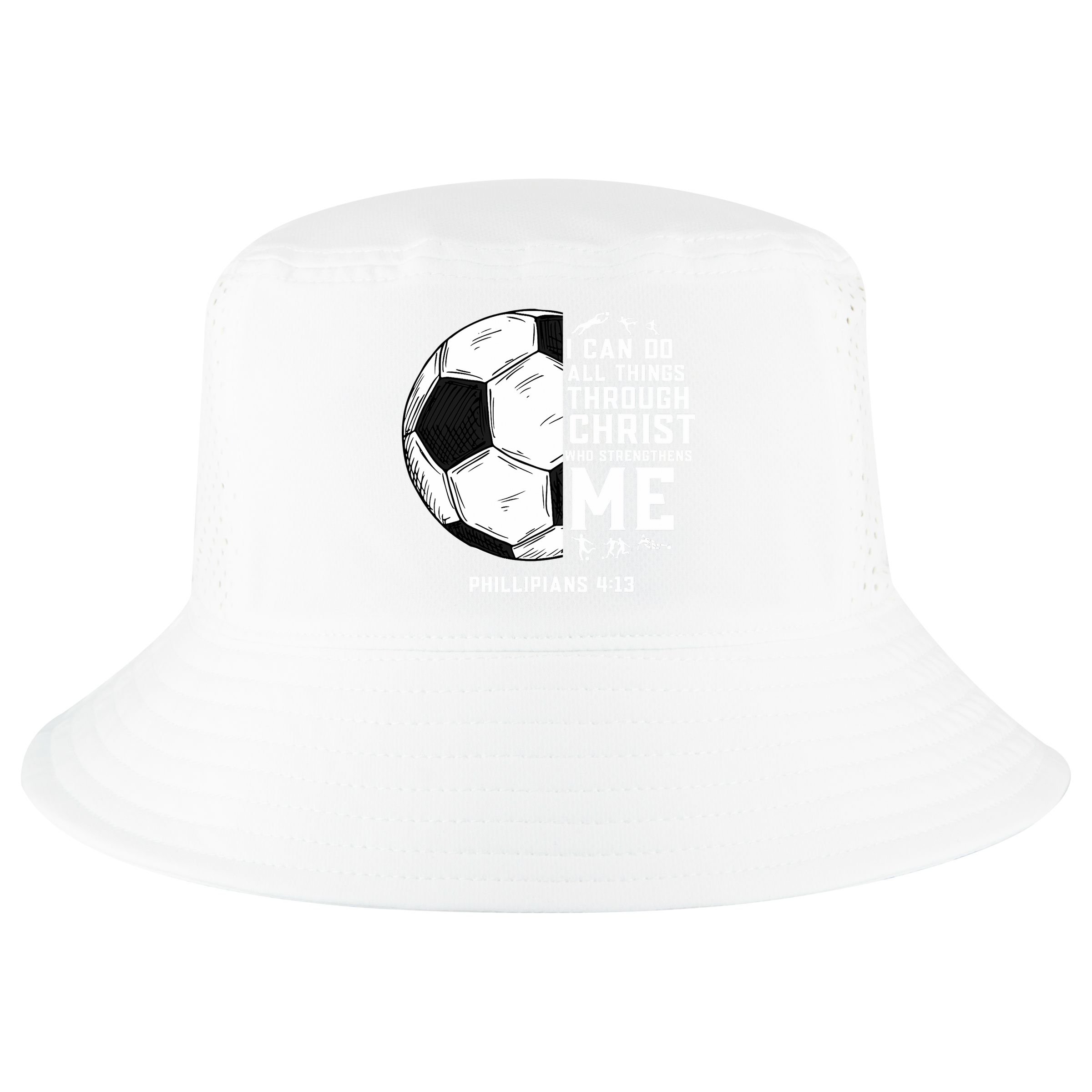 Christian Funny Soccer Men Boys Religious Cool Comfort Performance Bucket Hat