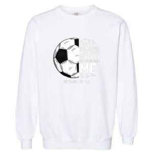 Christian Funny Soccer Men Boys Religious Garment-Dyed Sweatshirt