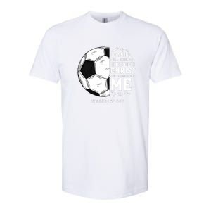 Christian Funny Soccer Men Boys Religious Softstyle CVC T-Shirt