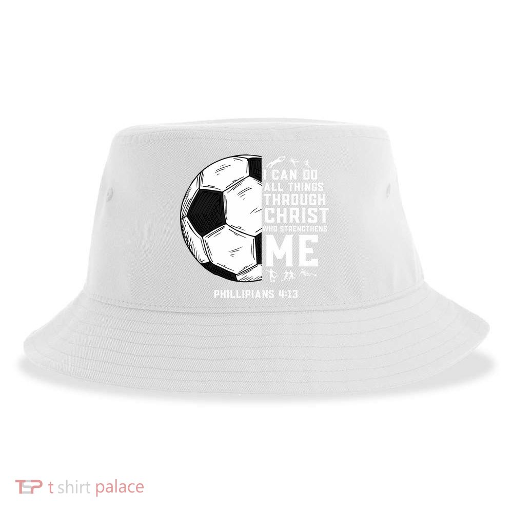 Christian Funny Soccer Men Boys Religious Sustainable Bucket Hat