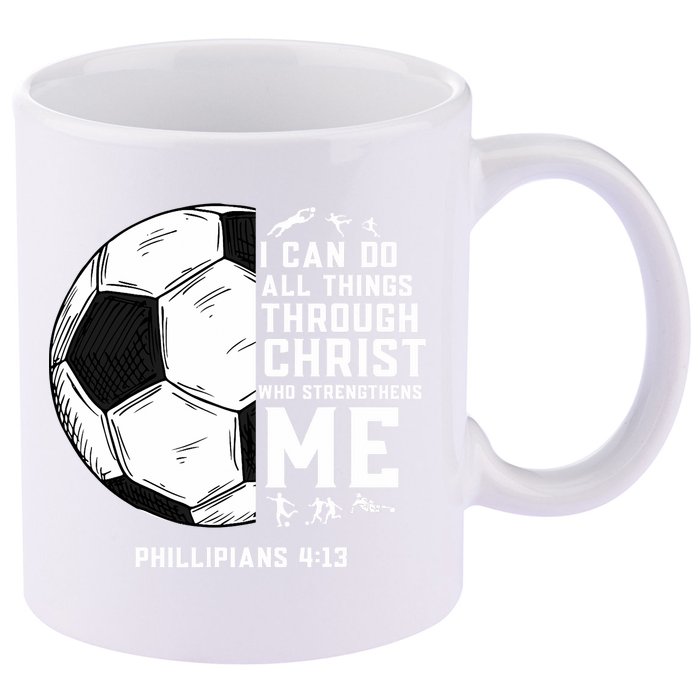 Christian Funny Soccer Men Boys Religious 11oz C Handle Ceramic Mug