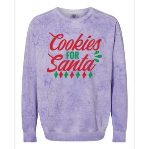 Cookies For Santa Colorblast Crewneck Sweatshirt