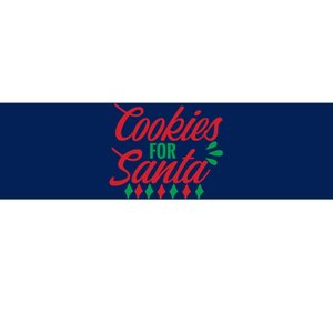 Cookies For Santa Bumper Sticker