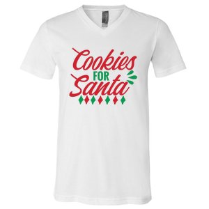 Cookies For Santa V-Neck T-Shirt