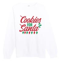 Cookies For Santa Premium Crewneck Sweatshirt