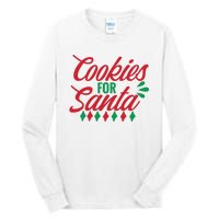 Cookies For Santa Tall Long Sleeve T-Shirt