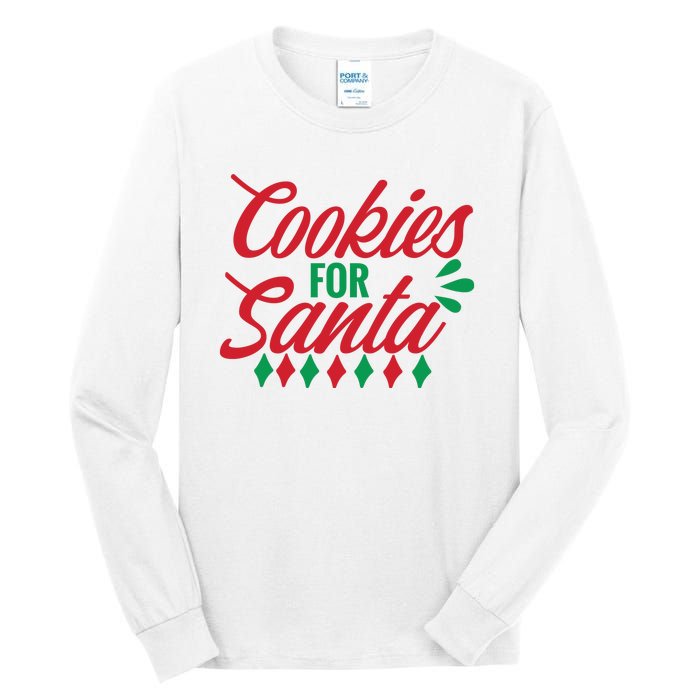 Cookies For Santa Tall Long Sleeve T-Shirt