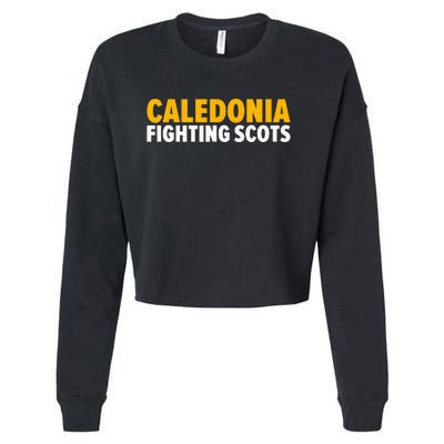 Caledonia Fighting Scots Bold Cropped Pullover Crew