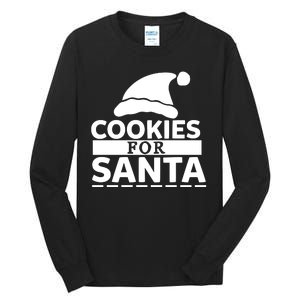 Cookies For Santa Tall Long Sleeve T-Shirt