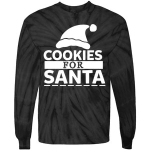 Cookies For Santa Tie-Dye Long Sleeve Shirt