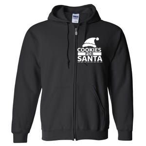 Cookies For Santa Full Zip Hoodie