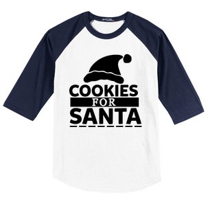 Cookies For Santa Baseball Sleeve Shirt