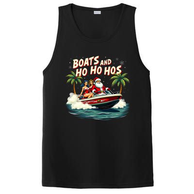 Christmas Funny Santa Boats And Ho Ho Hos PosiCharge Competitor Tank