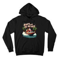 Christmas Funny Santa Boats And Ho Ho Hos Tall Hoodie