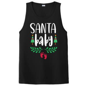 Christmas Funny Santa New Mama Pregnancy Announcet Gift PosiCharge Competitor Tank