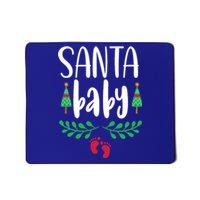 Christmas Funny Santa New Mama Pregnancy Announcet Gift Mousepad