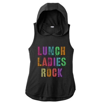 Cool Food Service Squad School Lunch Ladies Rock Office Crew Cute Gift Ladies PosiCharge Tri-Blend Wicking Draft Hoodie Tank