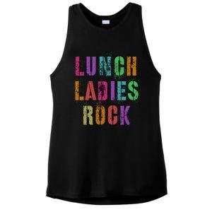 Cool Food Service Squad School Lunch Ladies Rock Office Crew Cute Gift Ladies PosiCharge Tri-Blend Wicking Tank