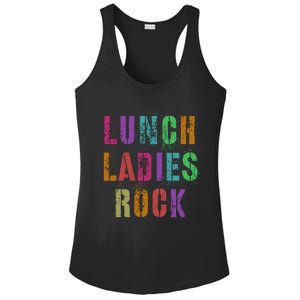 Cool Food Service Squad School Lunch Ladies Rock Office Crew Cute Gift Ladies PosiCharge Competitor Racerback Tank