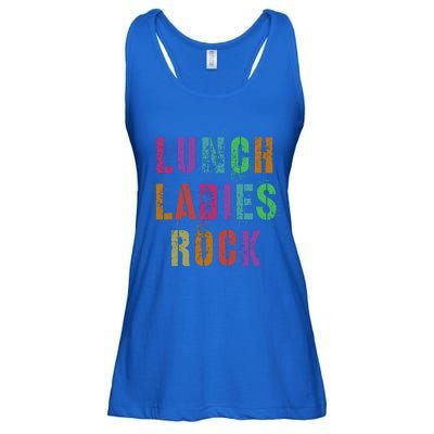 Cool Food Service Squad School Lunch Ladies Rock Office Crew Cute Gift Ladies Essential Flowy Tank