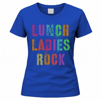 Cool Food Service Squad School Lunch Ladies Rock Office Crew Cute Gift Women's T-Shirt