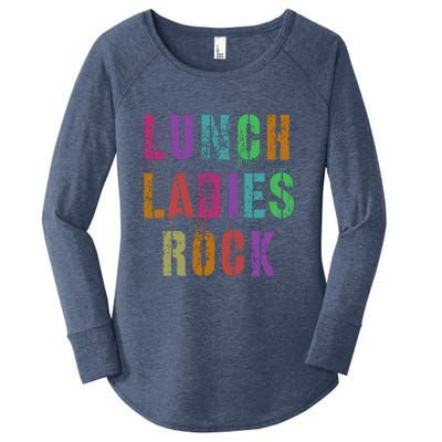 Cool Food Service Squad School Lunch Ladies Rock Office Crew Cute Gift Women's Perfect Tri Tunic Long Sleeve Shirt