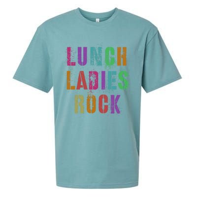 Cool Food Service Squad School Lunch Ladies Rock Office Crew Cute Gift Sueded Cloud Jersey T-Shirt