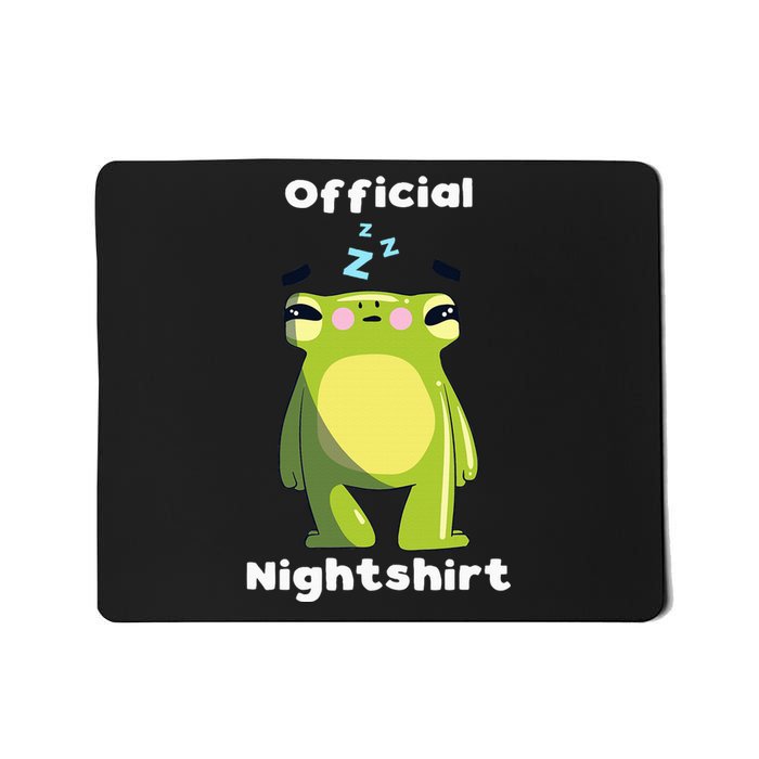 Cute Frog Sleepshirt Nightwear Night Sleep Pajama Mousepad