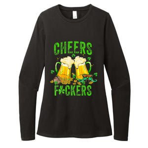 Cheers Fuckers St Patricks Day Beer Drinking Womens CVC Long Sleeve Shirt