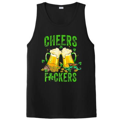 Cheers Fuckers St Patricks Day Beer Drinking PosiCharge Competitor Tank