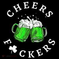 Cheers Fckers' St Patricks Day Beer Drinking Funny 7-Panel Snapback Hat
