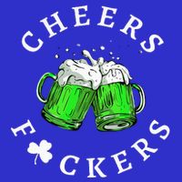 Cheers Fckers' St Patricks Day Beer Drinking Funny Button