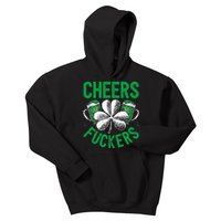 Cheers Fuckers St Patricks Day Beer Drinking Kids Hoodie