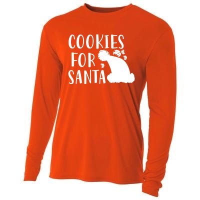 Cookies For Santa Gift Funny Christmas Meaningful Gift Cooling Performance Long Sleeve Crew