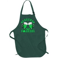 Cheers Fuckers St Patricks Day Beer Drinking Mugs Full-Length Apron With Pockets