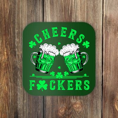 Cheers Fuckers St Patricks Day Beer Drinking Mugs Coaster