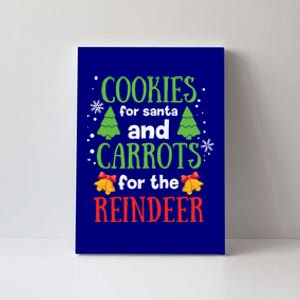 Cookies For Santa And Carrots For The Reindeer Gift Canvas