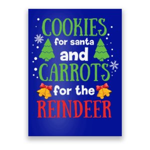 Cookies For Santa And Carrots For The Reindeer Gift Poster