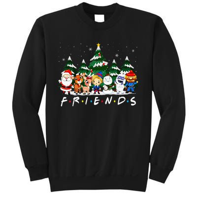 Christmas Friends Santa Rudolph Snowman Xmas Family Pajamas Sweatshirt