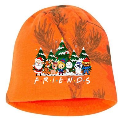 Christmas Friends Santa Rudolph Snowman Xmas Family Pajamas Kati - Camo Knit Beanie